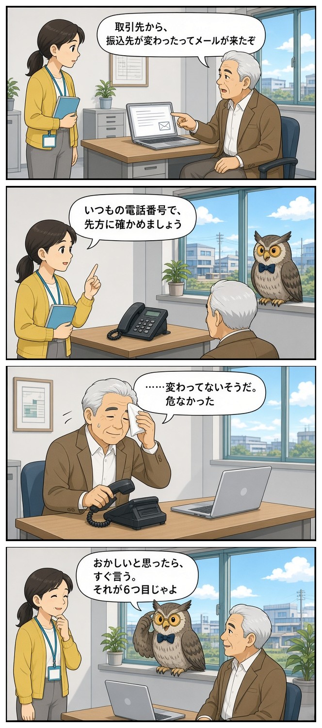 漫画『ミナト精密のAI係』「振込先が変わりました？」